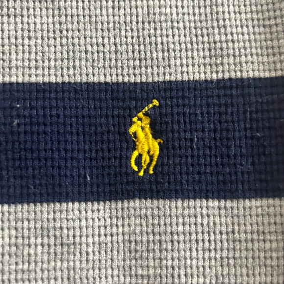 Long Sleeve Striped Polo - Picture 3 of 3